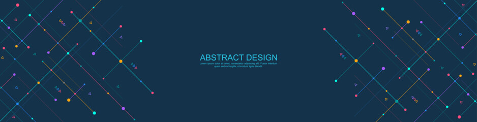 creative idea of modern design with abstract geometric background. minimalistic vector texture with 