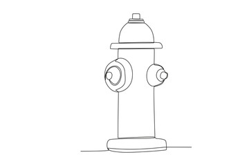 A water spray tube. Firefighter one-line drawing