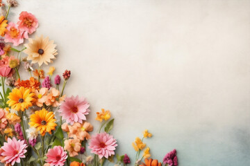 Wall Mural - bouquet wedding pink nature flower bud background floral blossom leaf valentine. Generative AI.