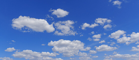 Wall Mural - Blue sky background with clouds. Sky clouds background.