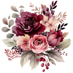 Wall Mural - Burgundy Wedding Flower
Hi

I get the ideas from nature. For the graphics an AI helps me. The processing of the images is done by me with a graphics program.