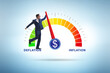 © Elnur - Inflation and deflation business concept