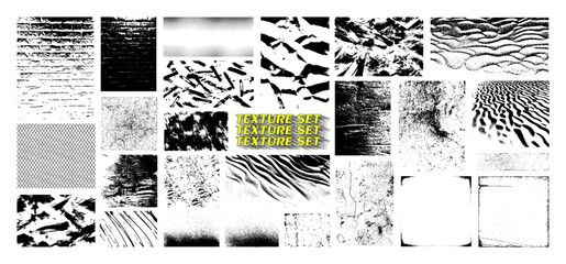 Wall Mural - different texture for overlay, giving effects for the background. creative stamps, geometric shapes,