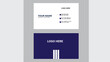 Double-sided creative business card template. Portrait and landscape orientation. Horizontal and vertical layout.Modern presentation card with company logo. Vector business card template.