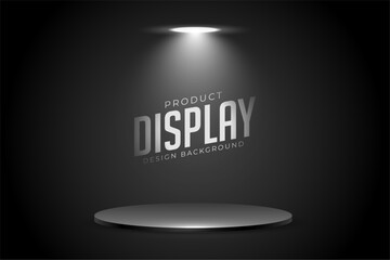 Wall Mural - fashionable 3d pedestal sage with focus light effect for product showcase