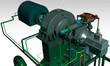 steam turbine coal power plant 3D illustration