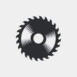 Circular saw. Simple vector icon or illustration