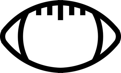 ball American football oval icon  illustration on transparent background
