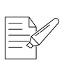 © OmKumawat - document with marker icon, vector best line icon.