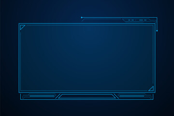 Sci fi futuristic user interface, HUD template frame design, Technology abstract background	
