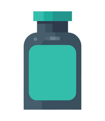 Canvas Print - Healthcare symbol on pill bottle illustration design