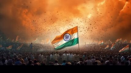 india independence day. generative ai