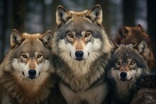 Group Wolfs. Generate Ai