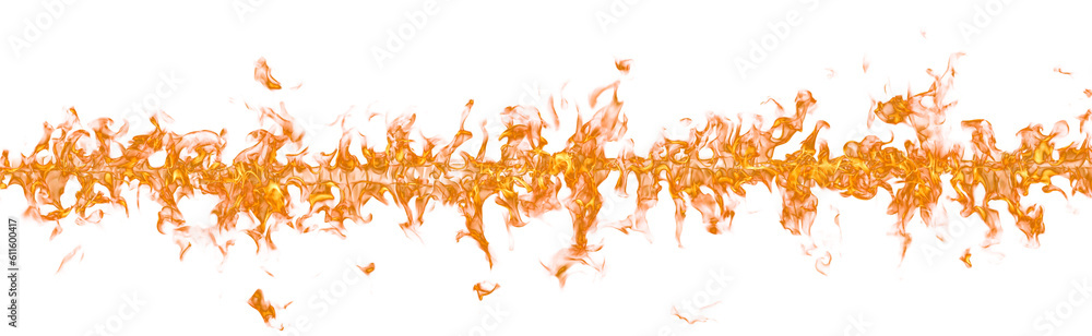 Fire flames isolated on white background Stock Illustration | Adobe Stock