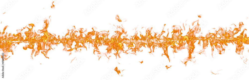 Fire flame on transparent background isolated png. Stock Illustration ...