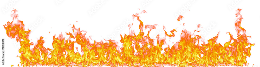 Fire flames isolated on white background Stock Illustration | Adobe Stock
