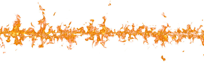 Aufkleber - Fire flame on transparent background isolated png.