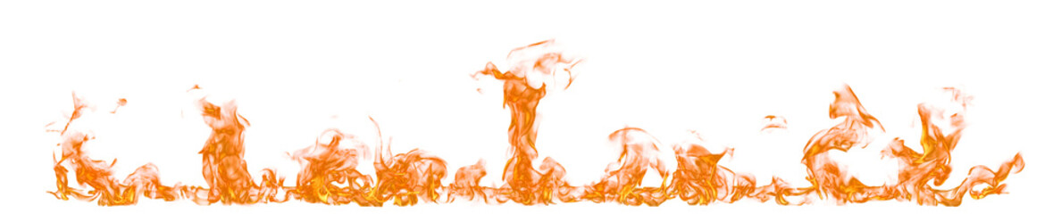 Aufkleber - Fire flame on transparent background isolated png.