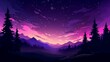 night sky background with purple sky. nature background created in ai	