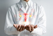 © Kiattisak - Doctor in a white coat uterus reproductive system treatment of patient, women's health, PCOS, ovarian cancer treatment and examine, Healthy feminine concept.
