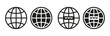 Website icon set.glob icons, Web icons vector