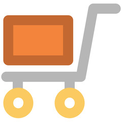 Sticker - An icon design of shopping basket 