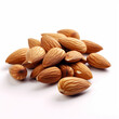 © AD LUCEM - Almonds on white background. Generative AI