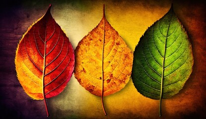Wall Mural - big old colorful autumnal three, glorious autumn generative ai