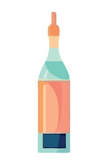 Sticker - wine bottle symbolizes refreshment