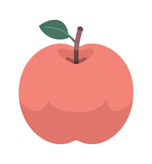 Poster - Juicy ripe apple eating