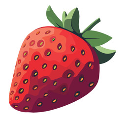 Poster - Juicy ripe strawberry design