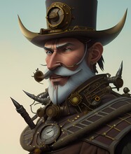 Steampunk Soldier Character | Ai-generated