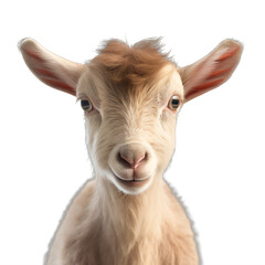 Wall Mural - a baby goat on a transparent background png isolated generative ai