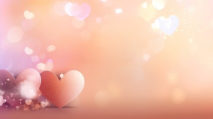 Love and Holidays Glitter: Bright, Pastel Banner Design with Light, Sparkle and Clouds - Perfect for any Special Occasion. Generative AI