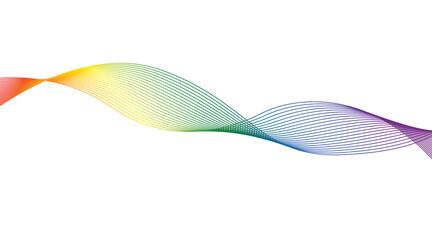 Pride color abstract wave background
