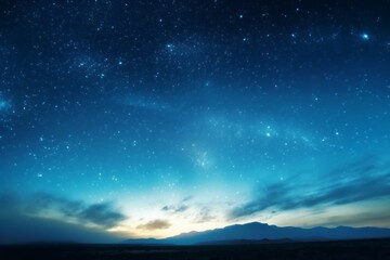 Wall Mural - Beautiful night starry sky in August. AI generated, human enhanced