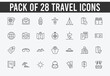 © Artsy N - travel vacation icon set vector for holidays, set of travelling and tourism vectors