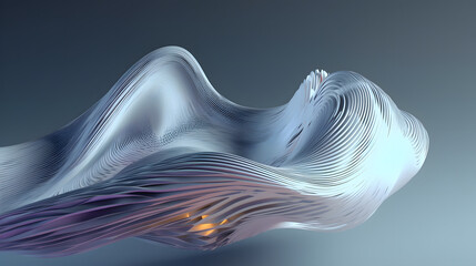 Wall Mural - 3d render of abstract deatailed shape. dynamic futuristic background.