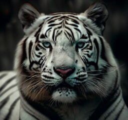 Wall Mural - white tiger