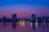 Fototapeta  - Sunset at Ho Tay Ha Noi