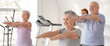 © Pixel-Shot - Elderly people exercising in gym