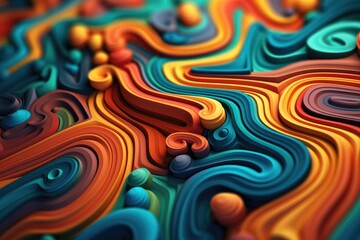 Poster - Swirls of marble or the ripples of agate, Fluid art, Abstract waves skin wall luxurious art ideas., AI generated.