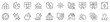 Line icons about solar energy and photovoltaic installations, thin line icon set. Symbol collection in transparent background. Editable vector stroke. 512x512 Pixel Perfect.