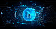 © 18042011 - Dark data, security or virtual background. AI generated