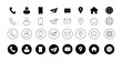 © Bilal - Business Cards Icon Set Home Phone Location Address Web Icon Set