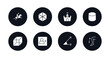 symbol for mobile filled icons set. filled icons such as horseman, cube geometrical, christian church, cylinder volumetric, rectangular prism, followers, angle of acute, reflex vector.