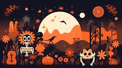 Dia de los muertos, Day of the dead, Mexican holiday, festival.