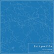 © Rezona - Blueprint US city map of Bridgeville, California.