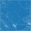 © Rezona - Blueprint US city map of Napa, California.