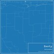 Blueprint US city map of Hasty, Colorado.
